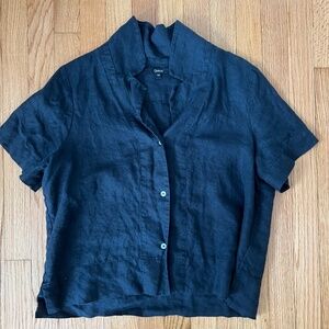 Quince 100% European Linen Short Sleeve Shirt | Medium